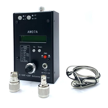 HF + UV Многодиапазонный антенный анализатор HF/VHF/UHF AW07A Антенный анализатор КСВ 1,5-490 МГц Коротковолновое радиолюбительское радио 160M Измерительный инструмент