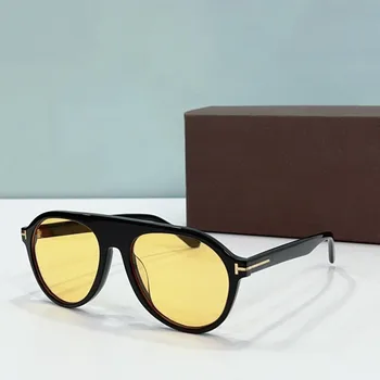 Новая мода поляризованные солнцезащитные очки с круглой оправой, мужские и женские солнцезащитные очки в большой оправе, большая оправа TF1047