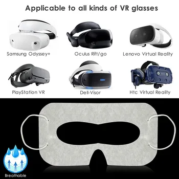 Универсальная одноразовая сменная маска для глаз VR для Meta Oculus Quest 3 VR Аксессуары для гарнитуры Sweat Дышащая крышка для глаз