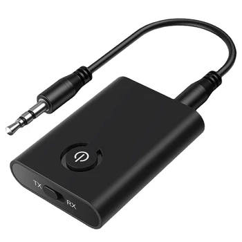 2 в 1 Передатчик Приемник 3,5 мм Bluetooth-совместимые наушники 5.0 Авто Стерео Устройство Аудио Передатчик для ТВ ПК Автомобильный динамик