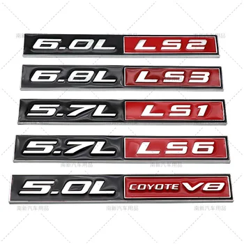 Боковая наклейка на багажник автомобиля для Dodge 5.0L 5.7L 6.0L 6.8L LS1 LS2 LS3 LS6 Логотип Аксессуары