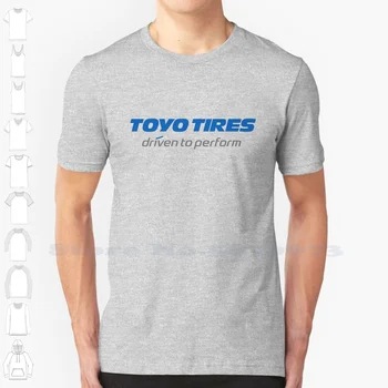 Toyo Tires Логотип Повседневная уличная одежда Принт Логотип Футболка Графика 100% хлопок Футболка