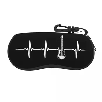 Электрогитара Heartbeat Чехол для очков Мода Рок-ролл Хэви-метал Музыка Солнцезащитные очки Коробка Маленькая коробка для очков