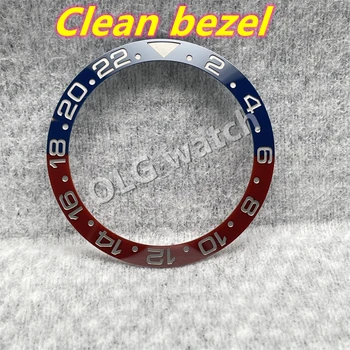 Лучшее качество Детали часов Чистый заводской керамический безель 38 мм для 40 мм GMT Pepsi Batman Запасные аксессуары 116710 126710