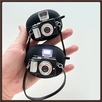 Для Baseus Bowie E3 / E8 / M2 /w3 Чехол забавный Мультяшная камера шаблон Силиконовый защитный чехол для наушников для зарядной коробки Baseus E8