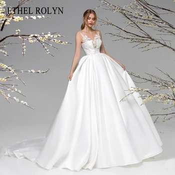 ETHEL ROLYN Бальное платье Свадебные платья для женщин 2024 Невидимый вырез Аппликации Свадебное платье Новая мода Vestidos De Novia