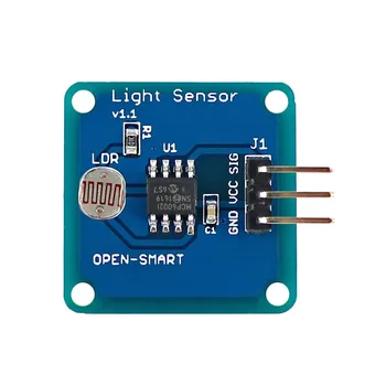 Модуль датчика освещенности Модуль обнаружения датчика интенсивности света GL5528 Фоточувствительный модуль, совместимый с Arduino
