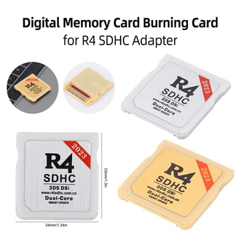 для R4 SDHC Цифровая карта памяти Безопасная горящая карта Золотая белая игровая флэш-карта Портативная флэш-карта для NDS 3DS