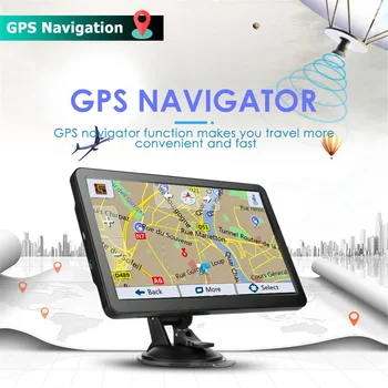 7-дюймовый HD Автомобильный GPS-навигатор 128 МБ ОЗУ 8 ГБ Поддержка сенсорного экрана Россия / ЕС / Америка / Канада / Юго-Восточная Азия / AU Карты Новой Зеландии