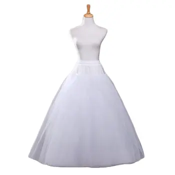 A-line Нижняя юбка без обруча Кринолин Нижняя юбка для свадебного платья