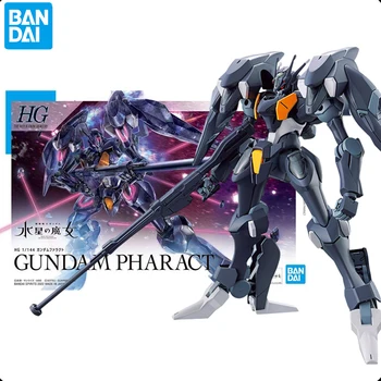 BANDAI Оригинальный Gundam Модель HG 07 1/144 Ведьма с Меркурия GUNDAM PHARACT Аниме Фигурки Сборка Игрушки Детские подарки
