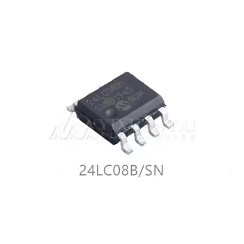 10 шт./лот 24LC08B/SN EEPROM Serial-I2C 8K-бит 4Block X 256 x 8 3,3 В / 5 В 8-контактный SOIC N Tube Новинка