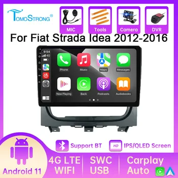 1280 * 720P IPS 4G Wi-Fi Авто Радио Navigaton Для Fiat Strada Idea 2012 -2016 CarPlay BT Android Авто Стерео Магнитофон GPS Аудио