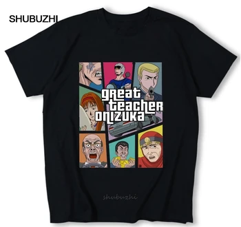 Новое поступление Мужчины Великий Учитель Onizuka Gto Футболка Изготовленные на заказ хлопковые футболки Homme Модная футболка мужская хлопковая брендовая футболка