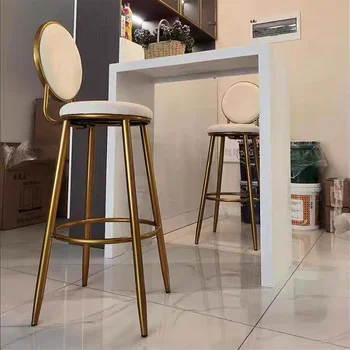 Обеденные стулья Офисный дизайнер Скандинавский стул Стойка Бархатный высокий кухонный стул Barkrukken Мебель