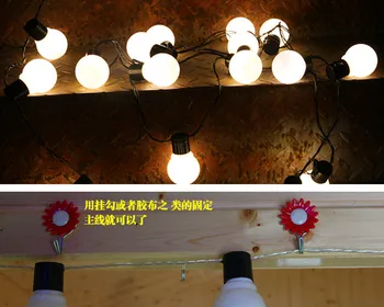 5 м диаметр 50 мм 20 шт. светодиодные лампы наружный гирлянд; молочный покров; Класс защиты IP65