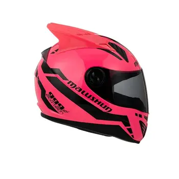 DOT Одобрено Оригинальный MALUSHUN Розовый Цвет Шлем Мотоцикл Материал ABS Capacete Мотокросс Унисекс Мотоциклетный Шлем Для Женщин