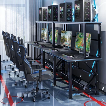 Интернет-кафе Настольные компьютерные столы Современный киберспортивный игровой стол Простая домашняя мебель Офис Стол для соревнований в реальном времени для нескольких человек