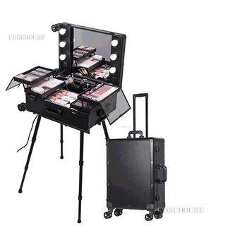 складной маникюрный стол для ногтей мебель для салона портативный визажист маникюрные столы креативный многофункциональный стол для макияжа с тягой