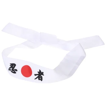 Японский символ Печатная повязка на голову шеф-повара суши Diadema Para Hombre для приготовления пищи Спортивные аксессуары для косплея