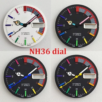 Циферблат NH36 Циферблат NH35 28,5 мм Радужный циферблат Циферблат часов uiable для NH36 Механизм Аксессуары для часов Инструмент для ремонта часов