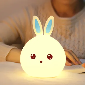 USB Сенсорный датчик Pat Lamp Симпатичные ночные огни Креативный светодиодный ночник в романтической атмосфере для дома Прикроватные детские детские лампы для сна
