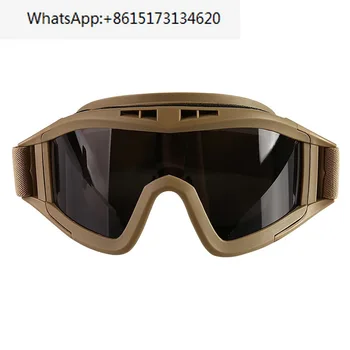 Очки, ветрозащитные полнокадровые очки из ТПУ, пуленепробиваемые усиленные очки из ПК CS для военных фанатов.