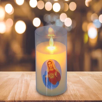 Молитвенная светодиодная симуляция Маленький ночник Дева Мария