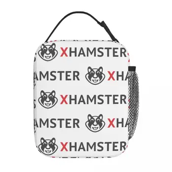 XHamster Logo Термоизолированная сумка для ланча Школьная портативная коробка для обеда Мужчины Женщины Кулер Термо Ланч Бокс