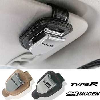 1PC NEW Автомобильные очки чехол Солнцезащитный козырек Зажим для очков для Honda mugen typer CR-X HRV CRV XRV Vezel Accord Автомобильные аксессуары
