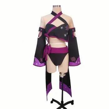 Аниме Final Fantasy XIV FF14 Shisui Samurai Tank Outfit Любой размер Косплей Костюм Женщины Хэллоуин 11
