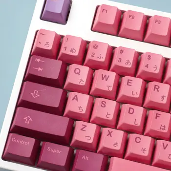 129 клавиш Цветок Тематические колпачки для клавиатуры Краситель Колпачки для клавиш PBT Вишневый профиль для игровой клавиатуры Gateron Cherry MX Switches
