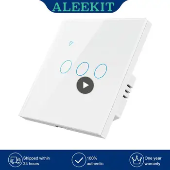 1 шт. WIFI 1/2/3/4 Gang Tuya ЕС / США Стандартный умный сенсорный переключатель Умный дом Настенная кнопка для Smart Life Alice Alexa Home