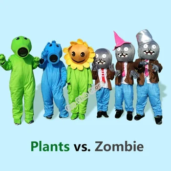Game Plants Vs. Zombie Cosplay Костюм Взрослый И Ребенок Зомби Подсолнух И Горох Стрелок Костюм Костюм Для Хэллоуина И Рождества