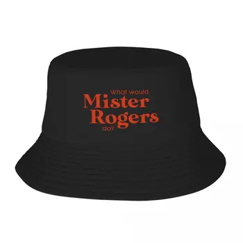 New Что бы сделал мистер Роджерс, часть 3 Шляпа-ведро Пляжная шляпа Шляпа дерби Винтажные мужские шляпы Женские