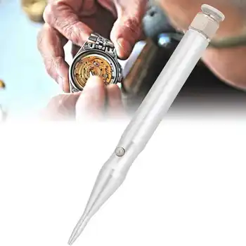 Серебряные часы Пылеуловитель Профессиональный воздушный вентилятор из нержавеющей стали Ручка для очистки деталей механизма для инструментов часовщика