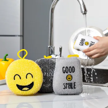 Smile Губка для чистки лица Волшебная дезинфекция Ткань для мытья посуды Чистящее средство для кухни Губки Губки для мытья посуды Кухонные аксессуары