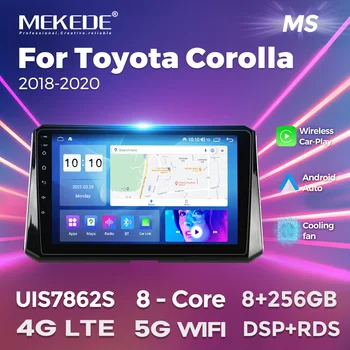 MEKEDE AI Voice Control Wireless Carplay Android Auto Radio для Toyota Corolla 12 2018 - 2020 Автомобильный мультимедийный плеер GPS RDS DSP