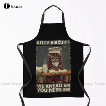 Новое печенье Kitty Мы замешиваем их Вам Нужно Em Фартук Черные фартуки для взрослых Унисекс