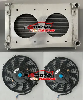 Алюминиевый радиатор + кожух + вентиляторы для VW CORRADO SCIROCCO JETTA GOLF GTI MK2 1.8 16V 1986-1992 87 88 89 90 91 92