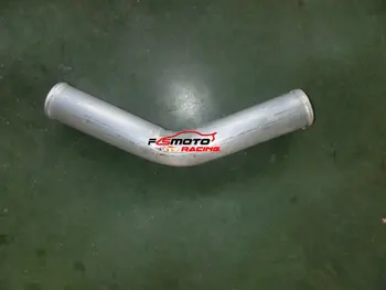Алюминиевая труба промежуточного охладителя турбо Шланг Трубка трубопровода Серебристый OD 4 дюйма 102 мм L = 270 мм 45 градусов