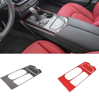  для Maserati Ghibli 2014-2015 Мягкая панель центрального управления автомобилем из углеродного волокна Декоративная наклейка Аксессуары LHD