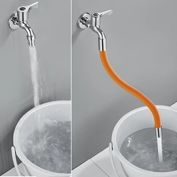 Вращение на 360 ° Удлинитель смесителя Adjust Брызгозащищенная удлинительная трубка для смесителей для ванной комнаты Ключ для посудомоечной машины для ванны