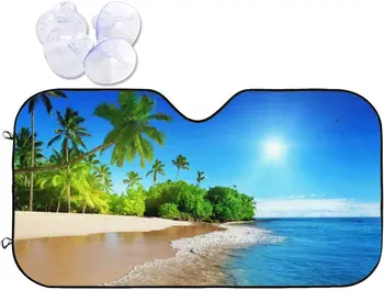 Пляж Ветровое стекло Солнцезащитный козырек Автомобильный солнцезащитный козырек Блоки УФ-лучей Солнцезащитный козырек (55