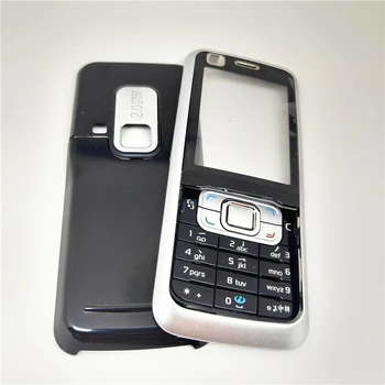 Новинка Для Nokia 6120 6120C Чехол корпуса телефона + клавиатура + аккумулятор Задняя крышка с логотипом