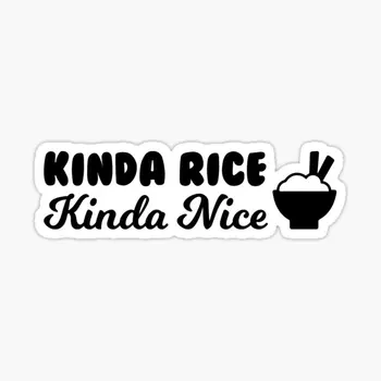 Kind Rice Kind Nice 5 шт. Автомобильные наклейки для мультяшных украшений для комнаты Печать Фон Окно Ноутбук Бампер Багаж Симпатичный