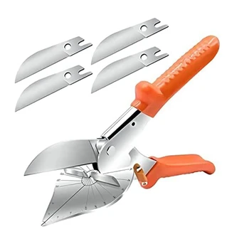 1Комплект многоуголковых ножниц с регулируемыми на 45-135 градусов многофункциональными ножницами для стволов Оранжевые ножницы под углом