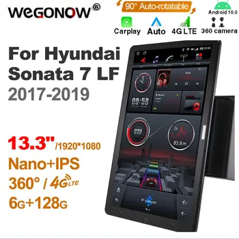 1920*1080 Ownice Android 10.0 для Hyundai Sonata 2014-2017 Авто Радио Видео Аудио 13,3 '' IPS Rotatable 360 6G 128G Tesla Style