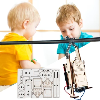 DIY Робот Веревка Скалолазание Модель Интересное Творчество Вдохновляющий Научный Эксперимент Игрушки Подробное руководство Подарки для детей Взрослых