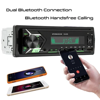 1 din Авто Радио Bluetooth USB MP3 Плеер HandsFree Стерео A2DP Музыкальная зарядка TF Aux Аудиозапись 7 Цвет Освещение Головное устройство 503